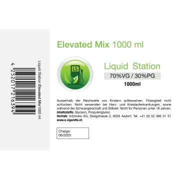Liquid Station Elevated Mix 1000 ml - 30PG/70VG