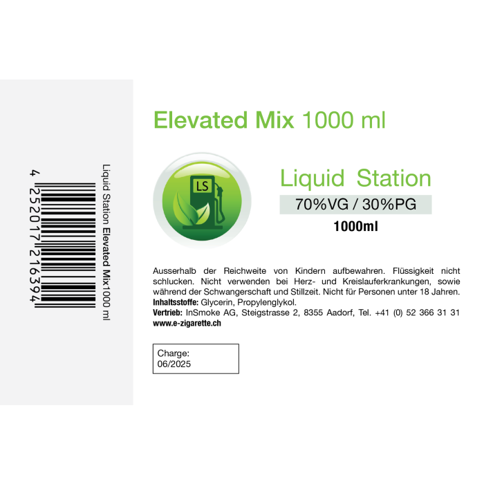 Liquid Station Elevated Mix 1000 ml - 30PG/70VG